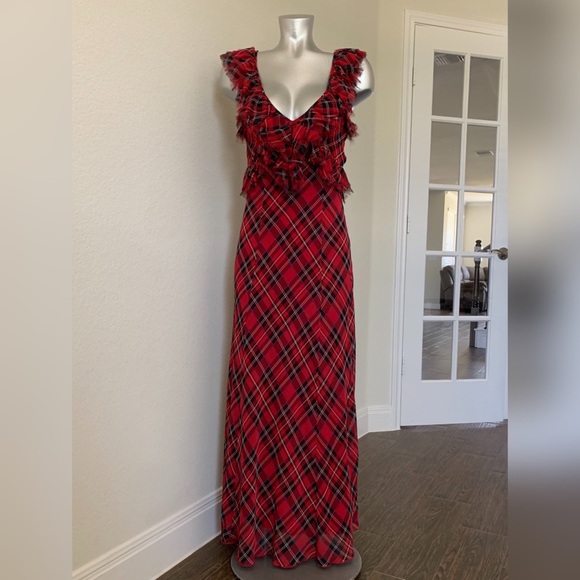 Free People Venitia Plaid Ruffle Maxi - Picture 2 of 7